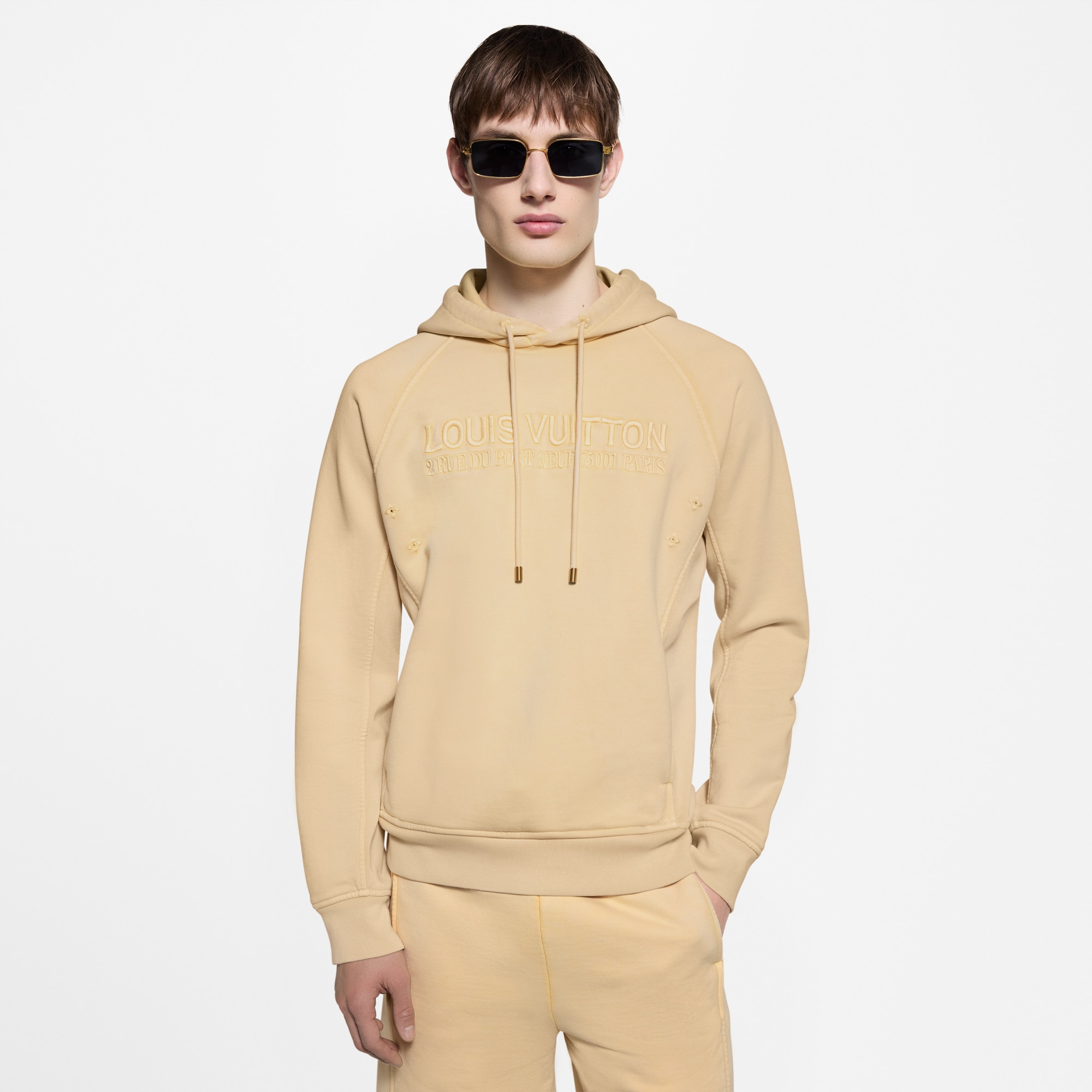  Ready-to-Wear Knitwear and Sweatshirts Washed Ribbed Hoodie | Louis Vuitton ® (Product zoom)