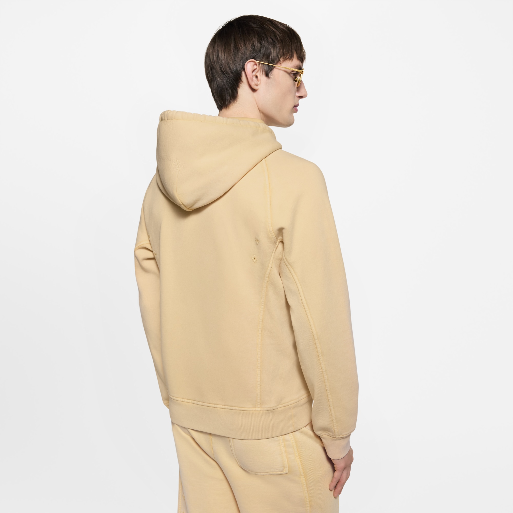  Ready-to-Wear Knitwear and Sweatshirts Washed Ribbed Hoodie | Louis Vuitton ® (Product zoom)