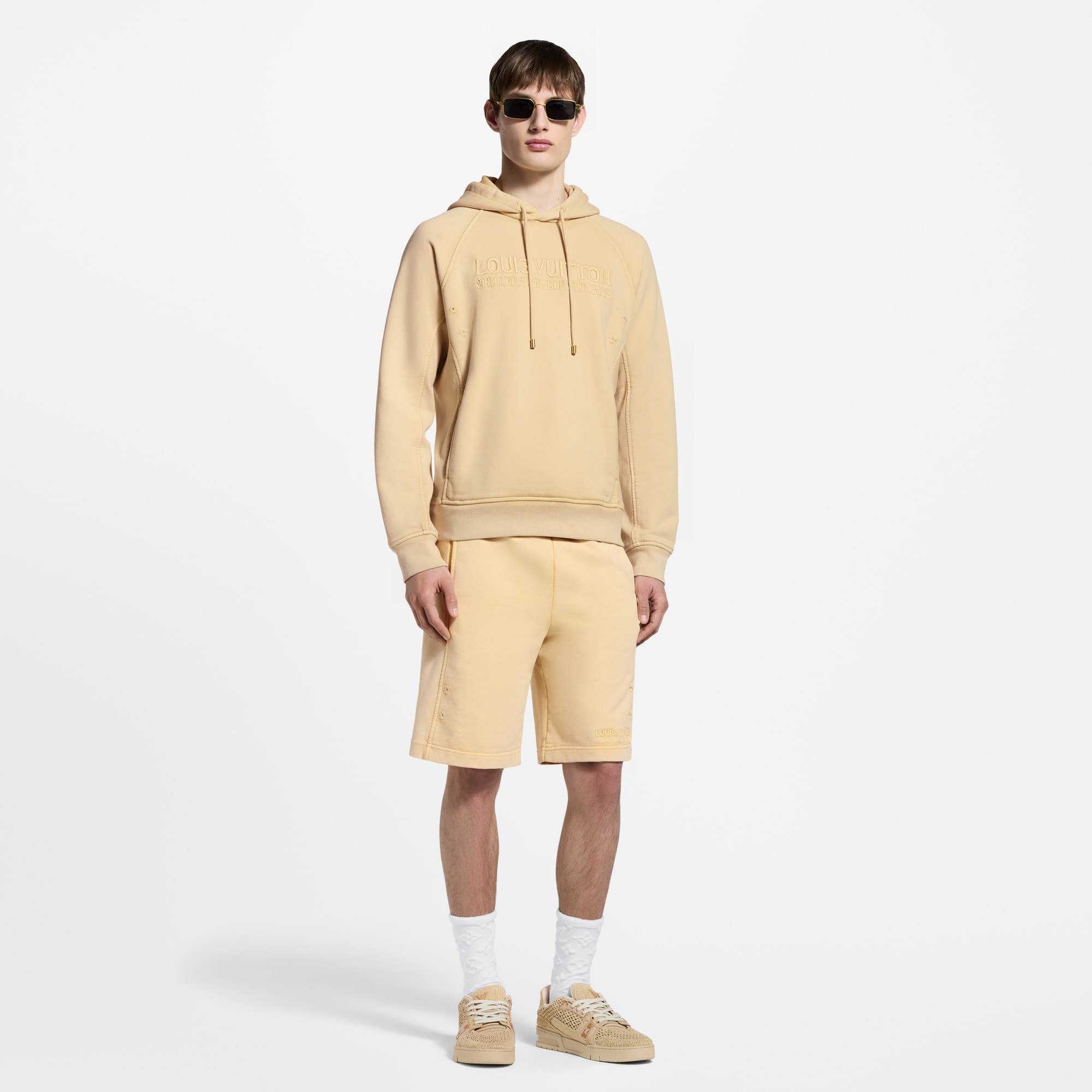  Ready-to-Wear Knitwear and Sweatshirts Washed Ribbed Hoodie | Louis Vuitton ® (Product zoom)