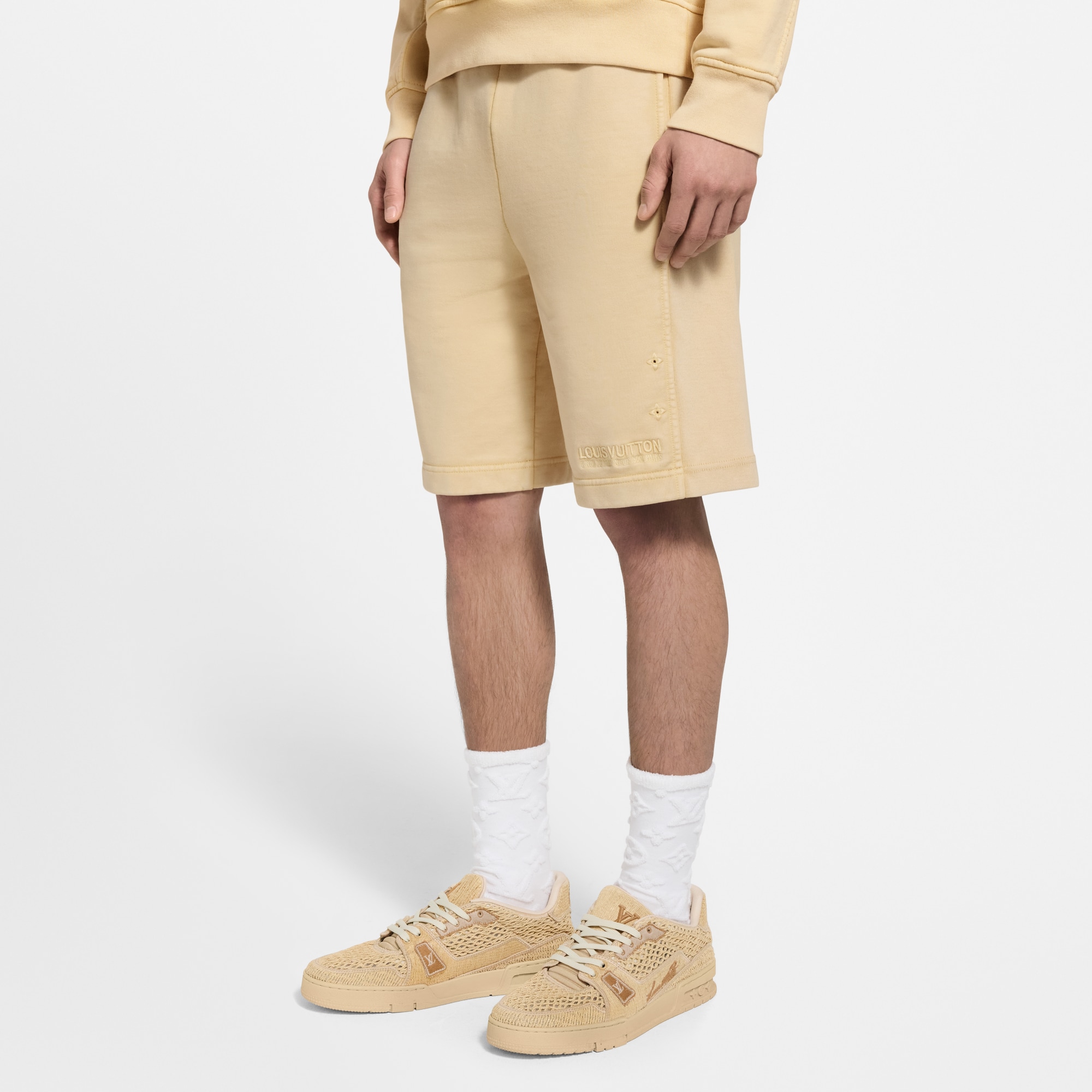  Ready-to-Wear All Ready-to-Wear Washed Ribbed Shorts | Louis Vuitton ® (Product zoom)