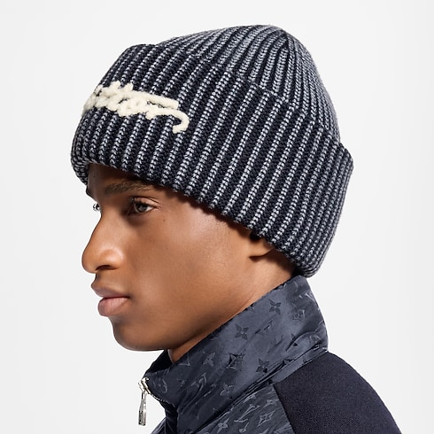 S00 Accessories Hats, Beanies and Socks Washed Signature Beanie | Louis Vuitton ® (Product zoom)