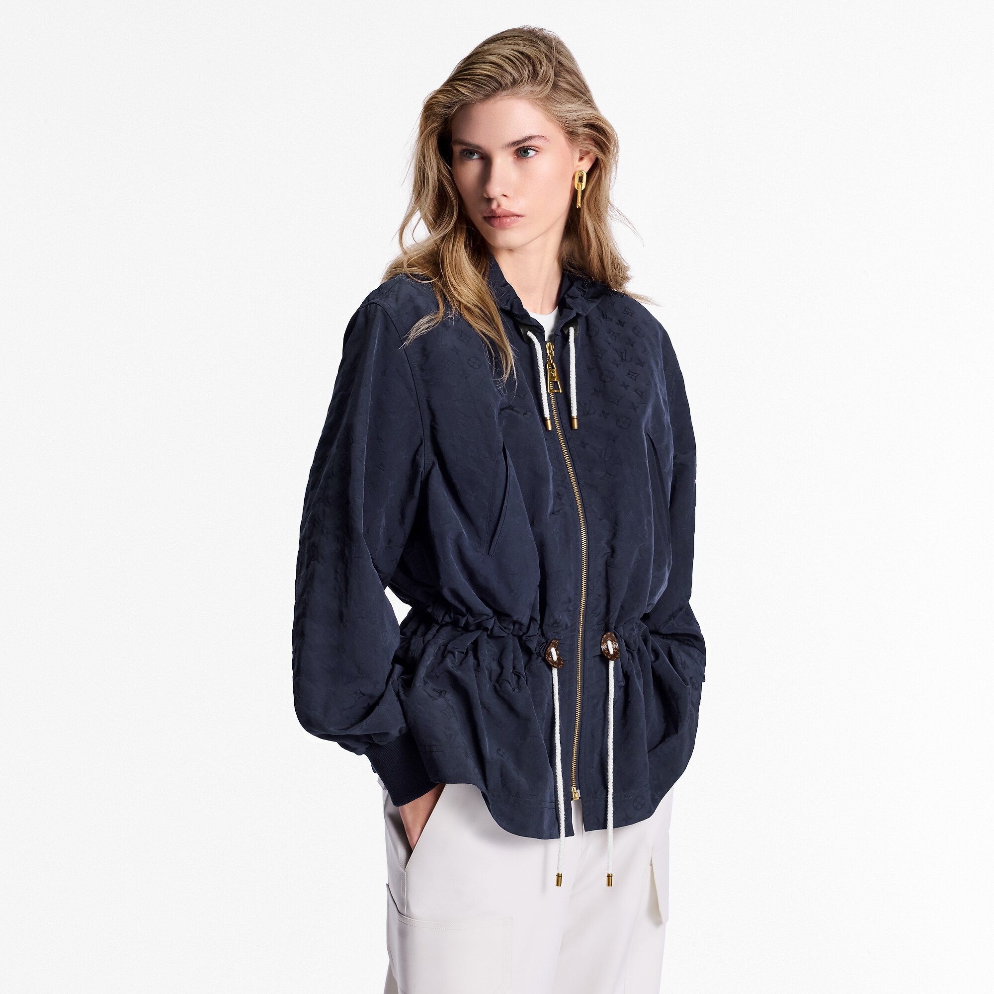 Water-Repellent Monogram Parka