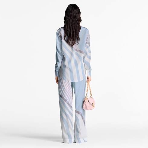 Ready-to-Wear Pants Wave Print Pajama Pants | Louis Vuitton ® (Product zoom)