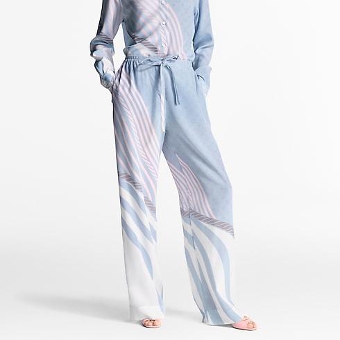 Ready-to-Wear Pants Wave Print Pajama Pants | Louis Vuitton ® (Product zoom)