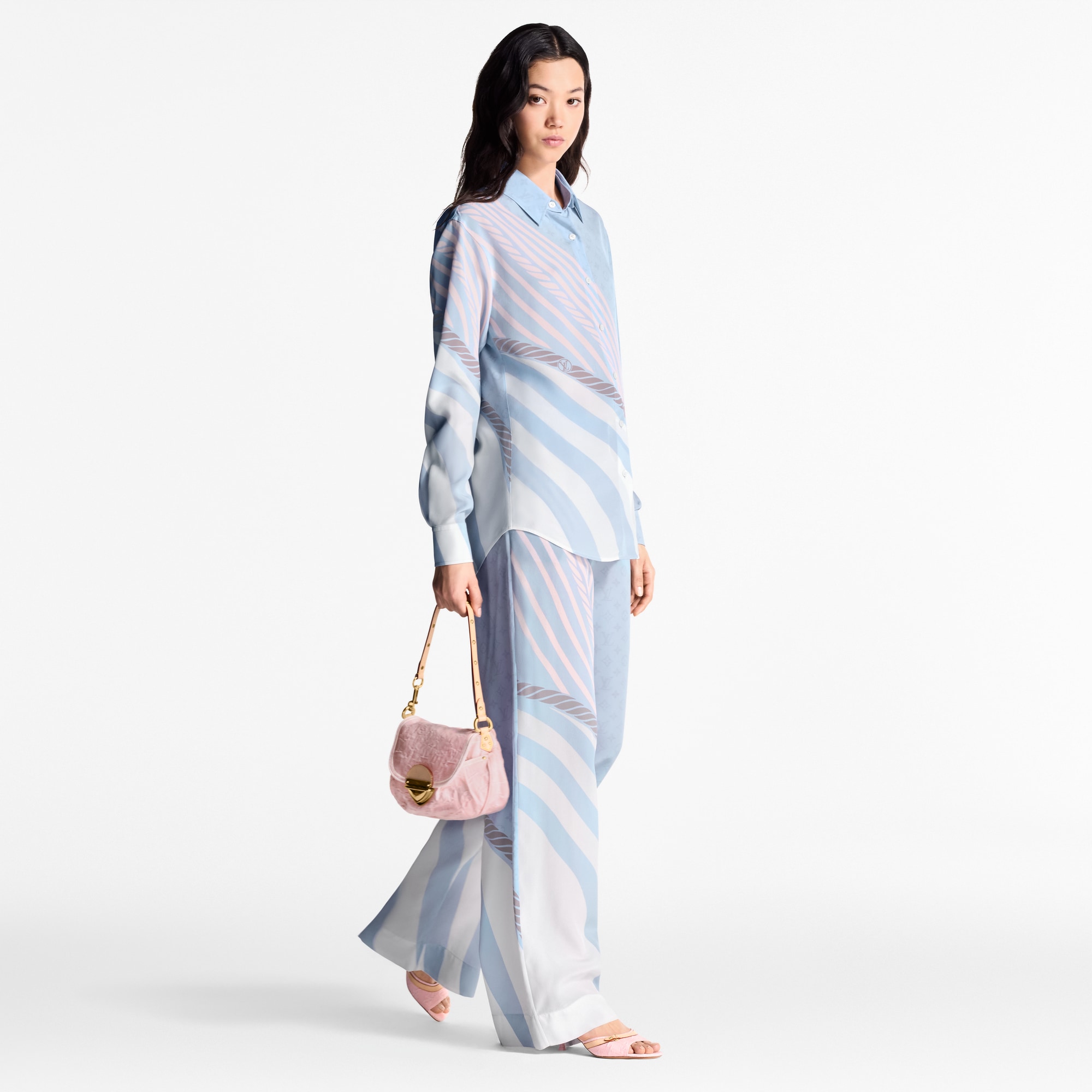  Ready-to-Wear Pants Wave Print Pajama Pants  | Louis Vuitton ® (Product zoom)