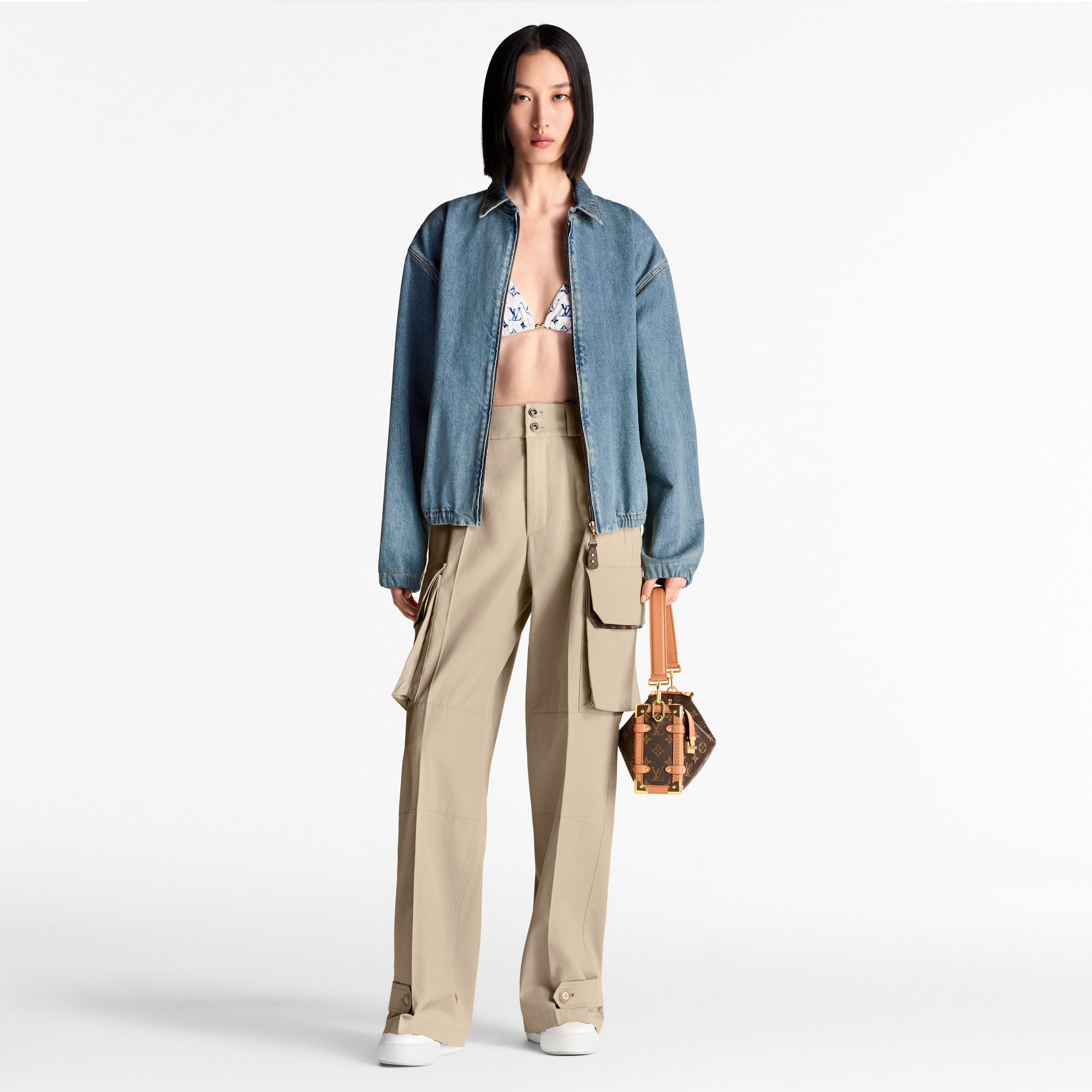  Ready-to-Wear Pants Wide-Leg Cargo Pants  | Louis Vuitton ® (Product zoom)
