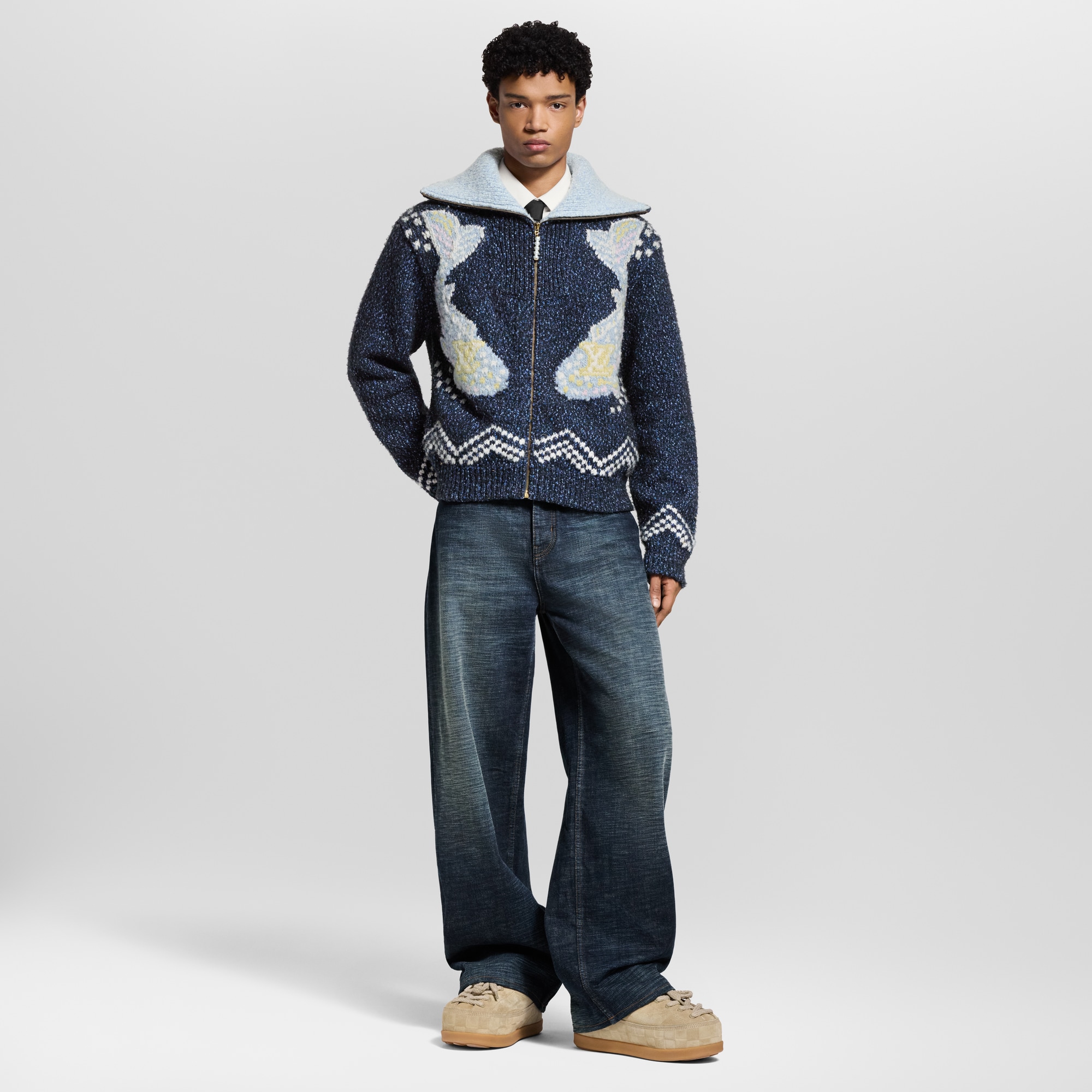  Ready-to-Wear Denim Wide Leg Denim Pants | Louis Vuitton ® (Product zoom)