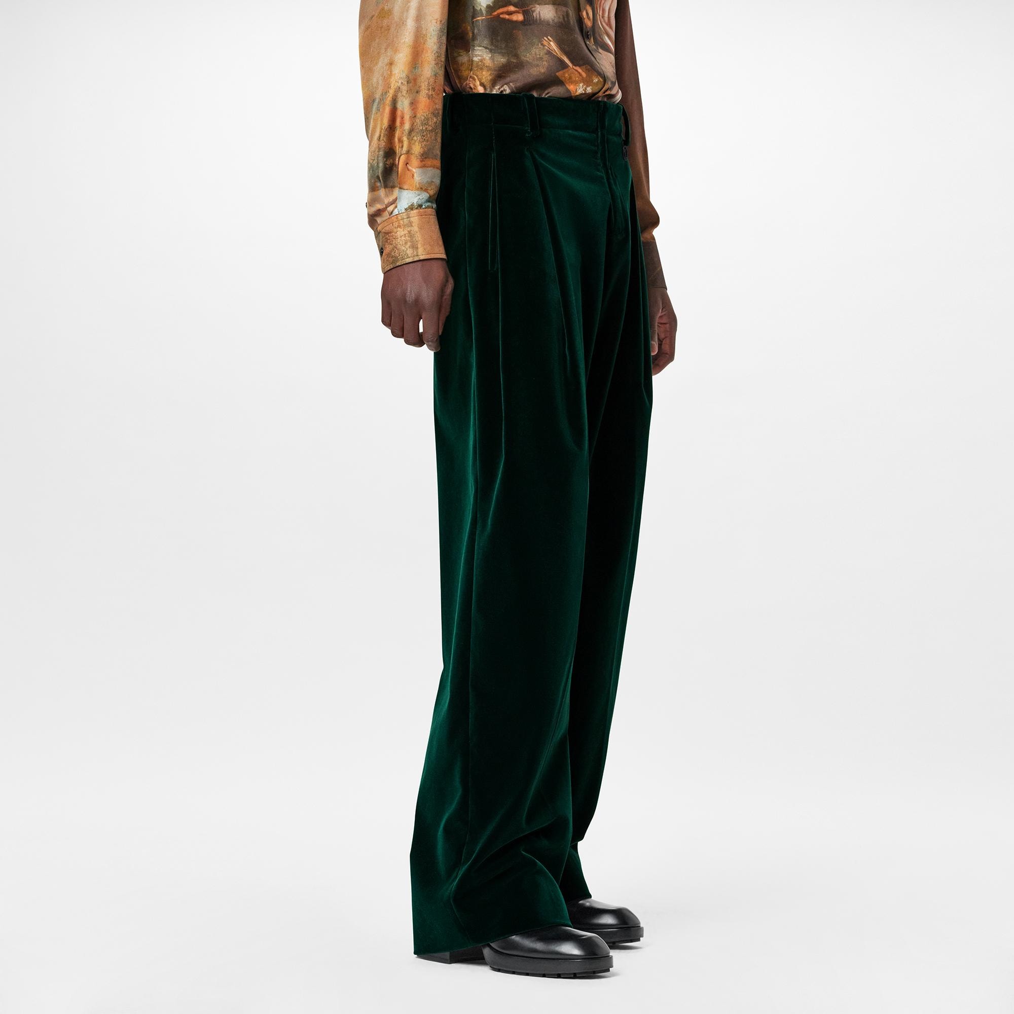 louis vuitton velvet pants