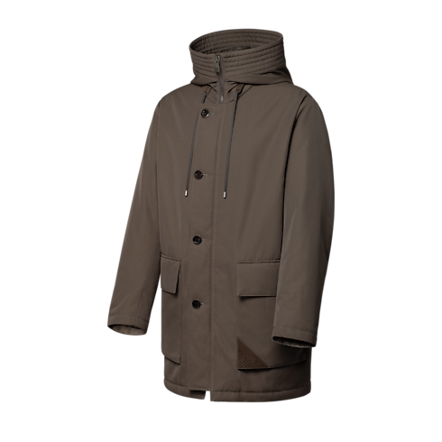 New In Men } Wintery Padded Scooter Parka | Louis Vuitton ® (Product zoom)