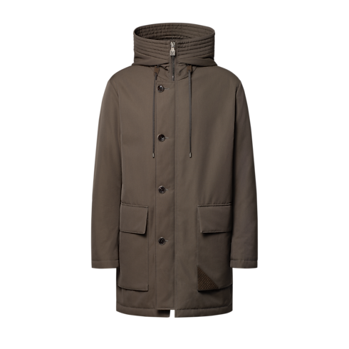 New In Men } Wintery Padded Scooter Parka | Louis Vuitton ® (Product zoom)