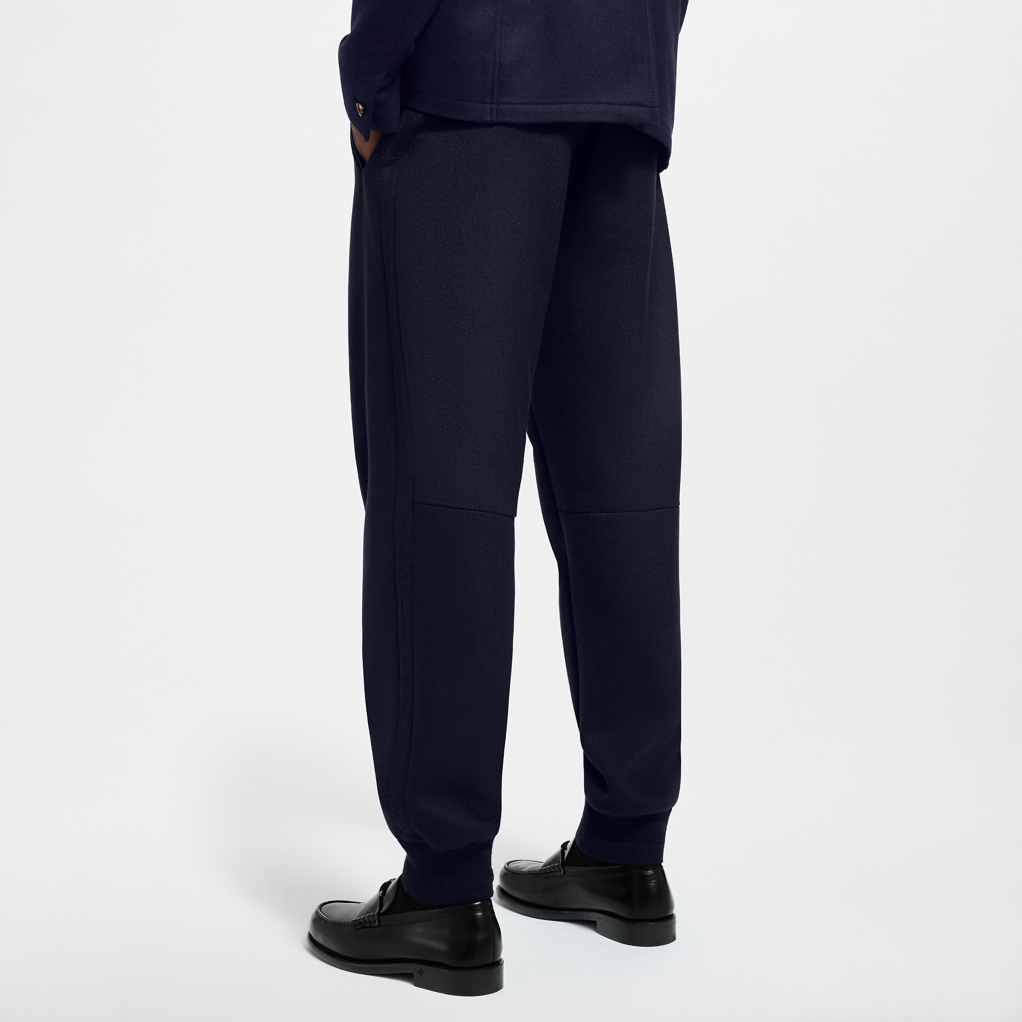 Wool-Silk Blend Jogging Pants