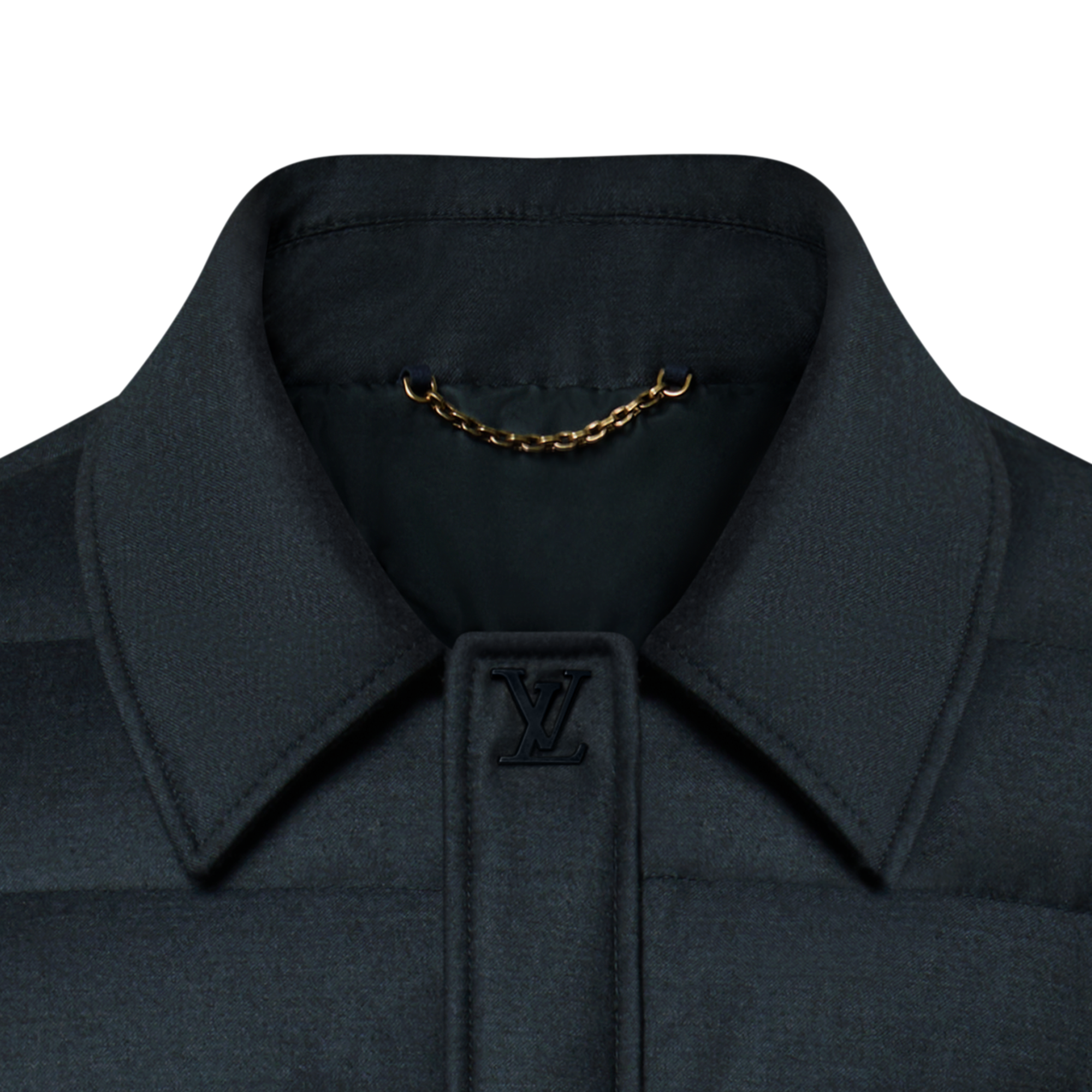  Ready-to-Wear Coats and Outerwear Wool-Silk Blend Light Down Blouson | Louis Vuitton ® (Product zoom)