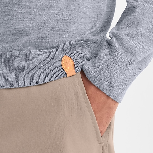 Ready-to-Wear All Ready-to-Wear Wool Silk Cashmere Long-Sleeved Polo Shirt | Louis Vuitton ® (Product zoom)