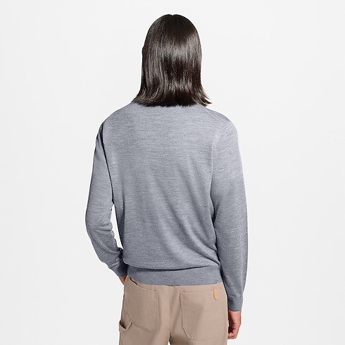 Ready-to-Wear All Ready-to-Wear Wool Silk Cashmere Long-Sleeved Polo Shirt | Louis Vuitton ® (Product zoom)