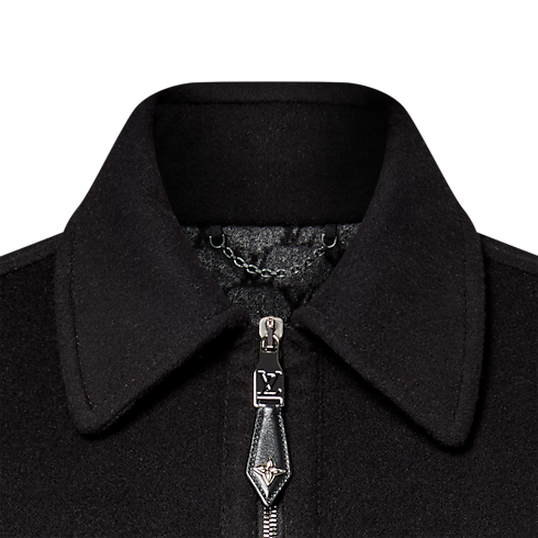 Ready-to-Wear Coats and Outerwear Wool-Silk Double Face Blouson | Louis Vuitton ® (Product zoom)