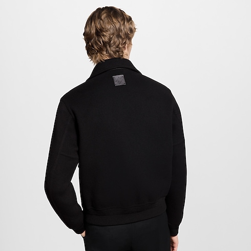 Ready-to-Wear Coats and Outerwear Wool-Silk Double Face Blouson | Louis Vuitton ® (Product zoom)