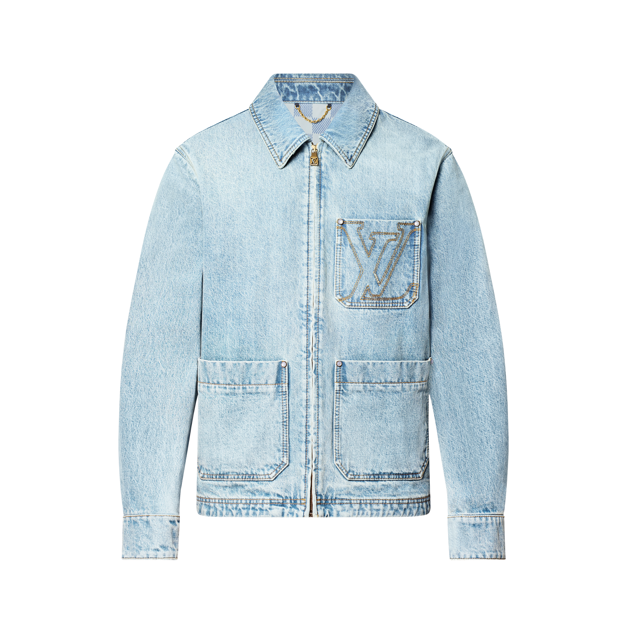  Ready-to-Wear Coats and Outerwear Workwear LV Denim Jacket | Louis Vuitton ® (Product zoom)