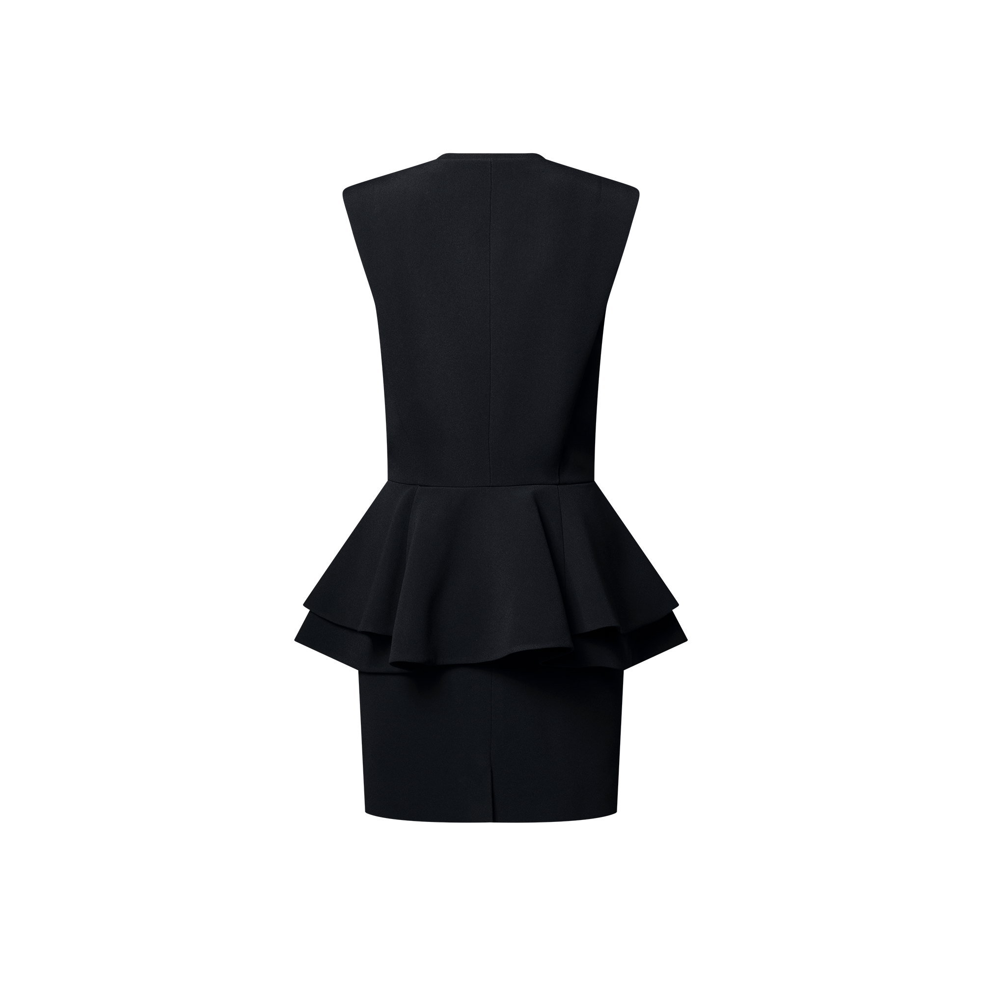  Ready-to-Wear Dresses Zip-Up Peplum Dress | Louis Vuitton ® (Product zoom)