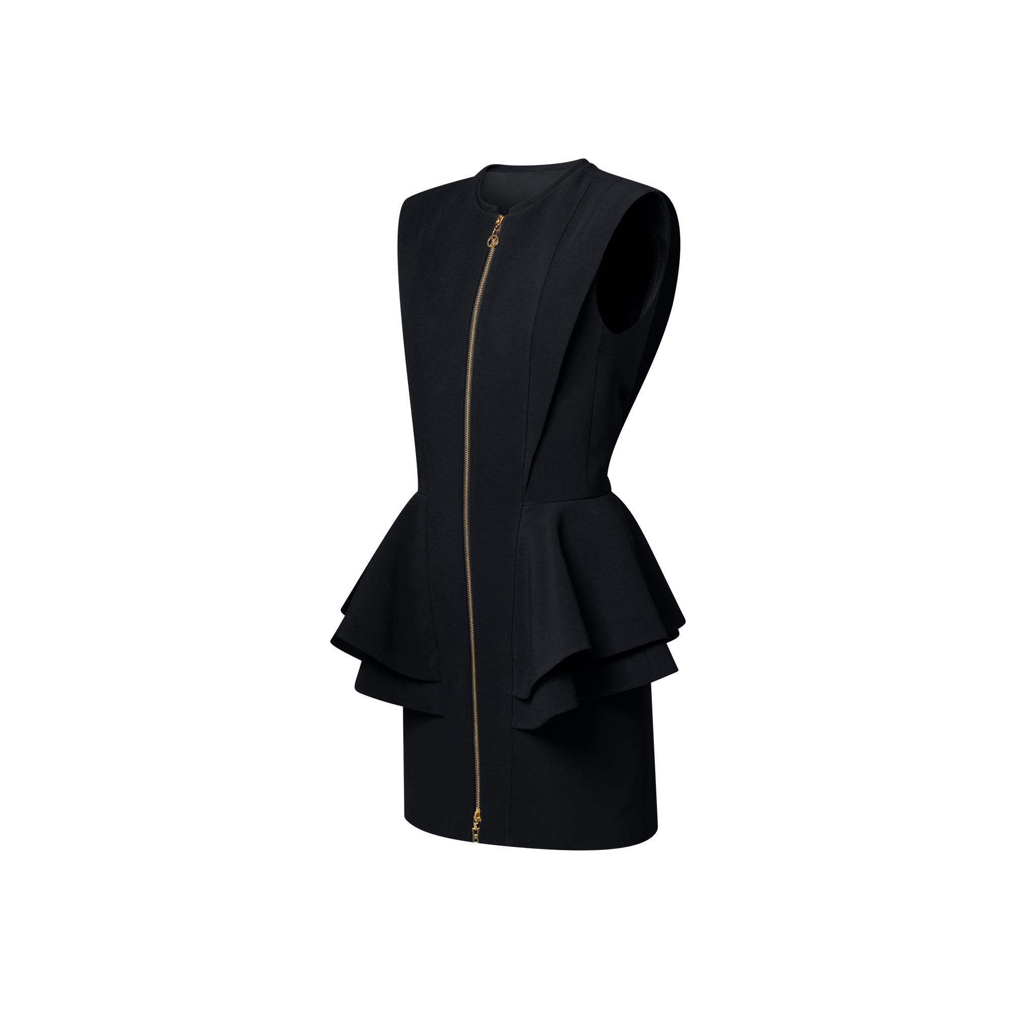  Ready-to-Wear Dresses Zip-Up Peplum Dress | Louis Vuitton ® (Product zoom)