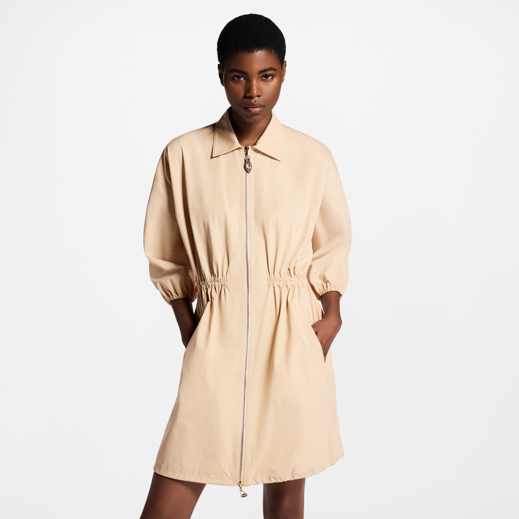  Ready-to-Wear Dresses Zipper Front Shirt Dress | Louis Vuitton ® (Product zoom)