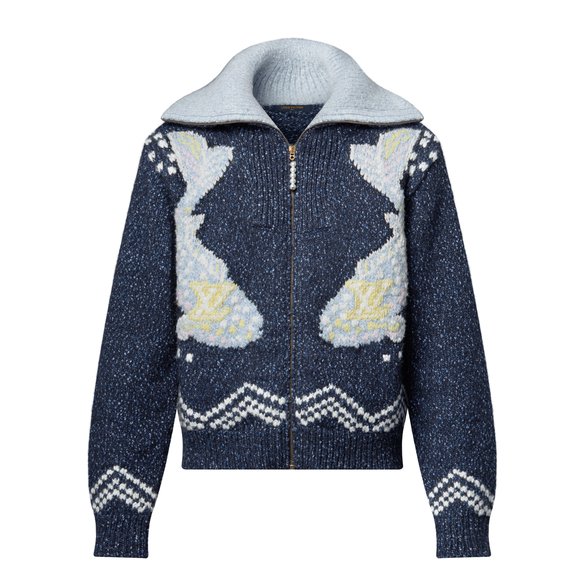  Ready-to-Wear All Ready-to-Wear Zippered Knitted Blouson | Louis Vuitton ® (Product zoom)