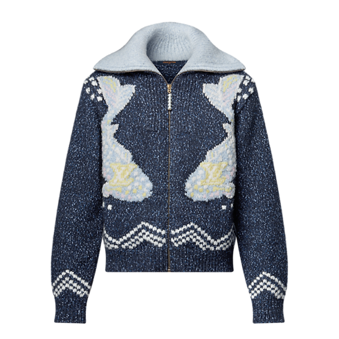 Ready-to-Wear All Ready-to-Wear Zippered Knitted Blouson | Louis Vuitton ® (Product zoom)