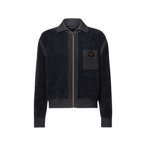 Ready-to-Wear Coats and Outerwear Zippered Textured Overshirt | Louis Vuitton ® (Product zoom)