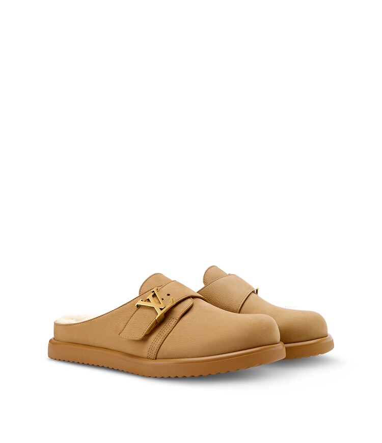Louis Vuitton Easy Mule LV Leather Slip On Clog. 43 Hardware Monogram Authentic LV Easy Mule - Men - Shoes | LOUIS VUITTON ® main image 3