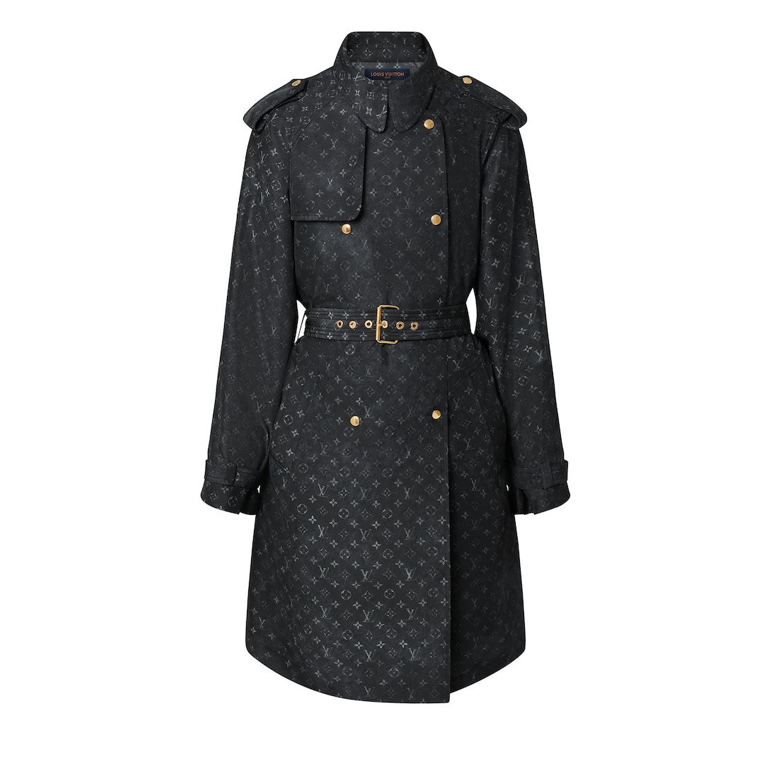 louis vuitton clear trench coat