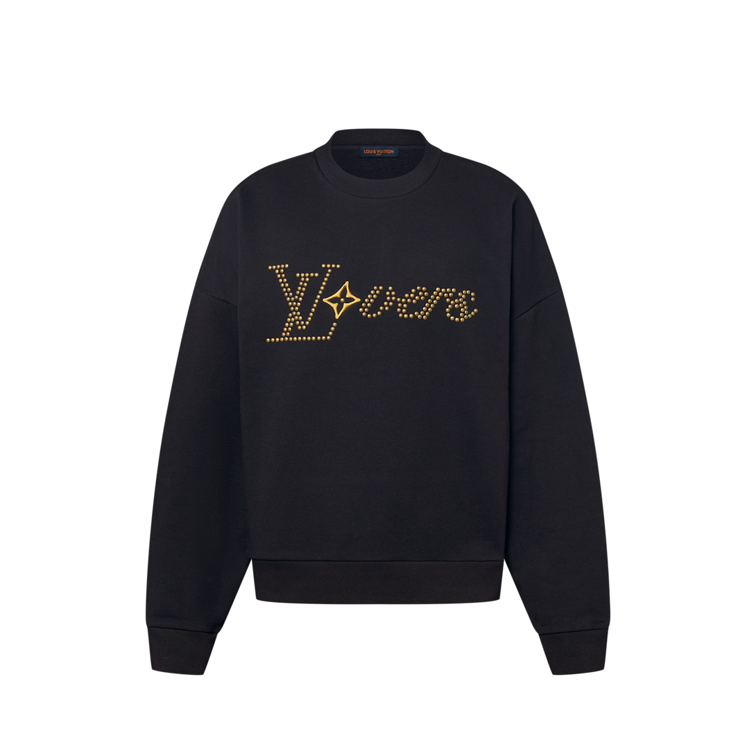 LOUIS VUITTON 黒 エンブロイダードコットンスウェット XL - メルカリ  