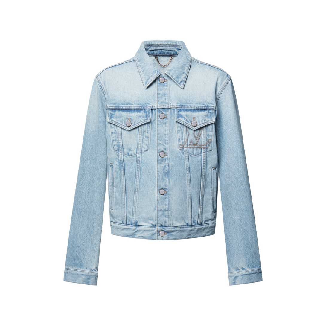 LOUIS VUITTON デニムジャケット ライトブルー Denim Trucker Jacket 