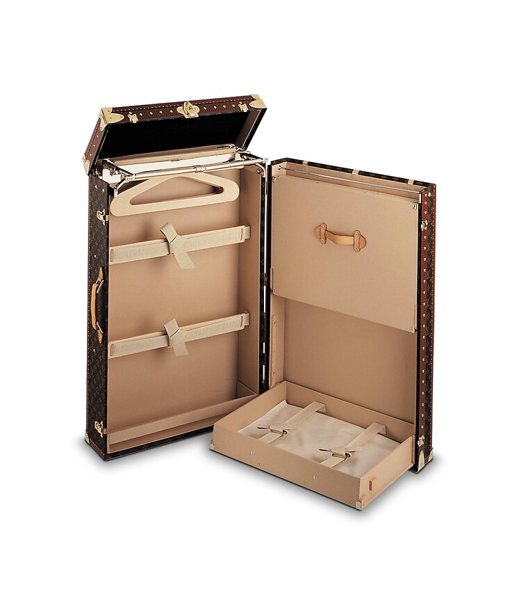 Wardrobe 85 Casier Homme Monogram In Brown Travel M12051 Louis Vuitton Early louis vuitton steamer trunk france, serial number 727668, 143 cm long. wardrobe 85 casier homme monogram in