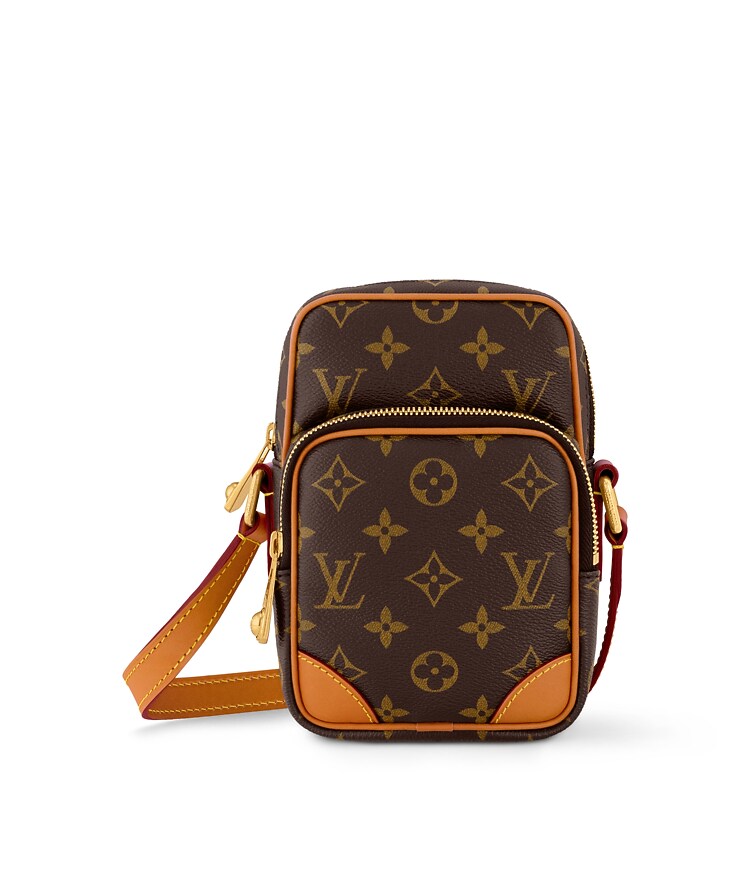 Louis Vuitton M80091 Monogram Crossbody pouch Shoulder Bag  Louis Vuitton Brown Monogram Crossbody Bag with Gold Hardware display picture 1