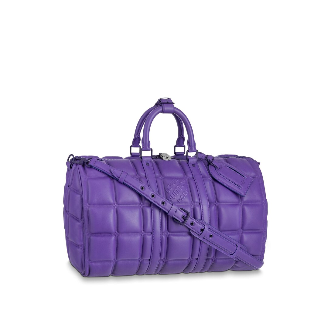 louis vuitton purple leather bag