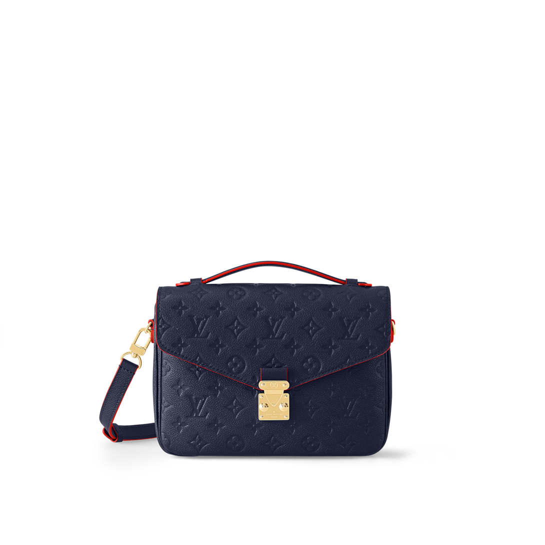 louis vuitton blue satchel