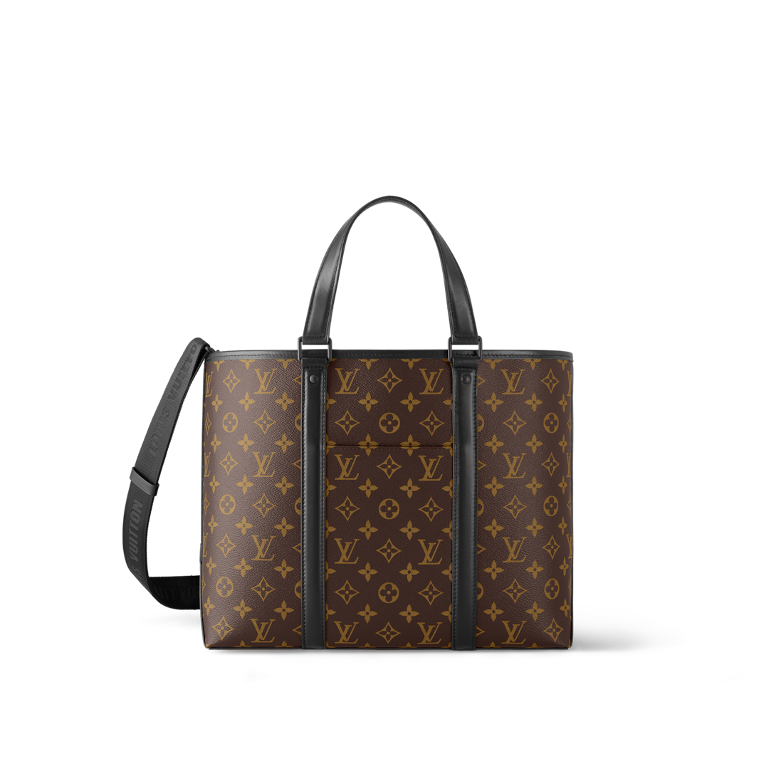 Weekend Tote PM Monogram Macassar Canvas in Brown - MEN - Bags | LOUIS  VUITTON ®