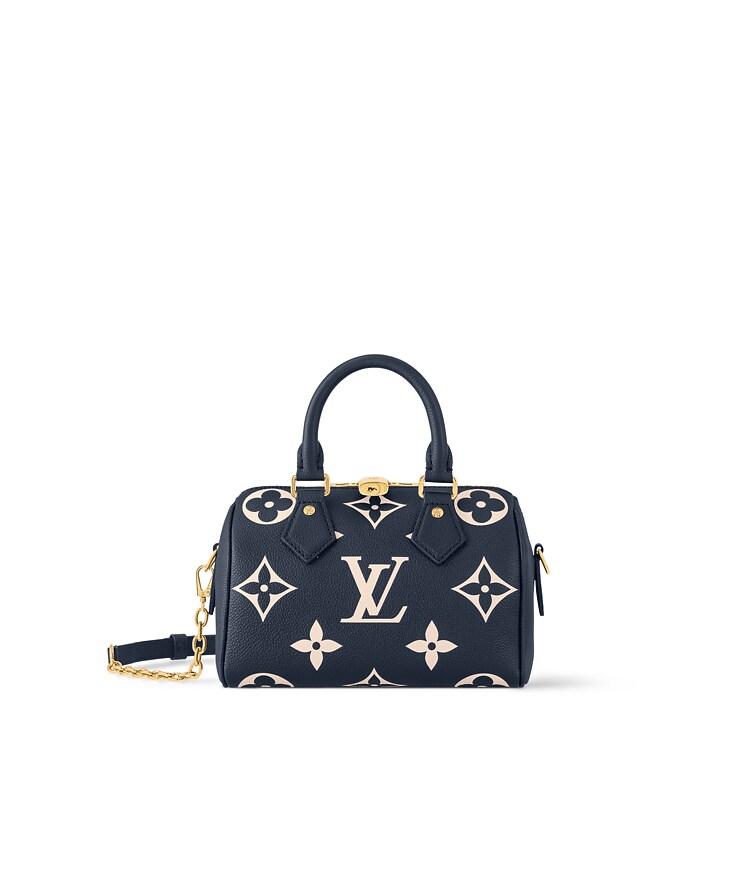 Speedy Bandoulière 20 Bicolor Monogram Empreinte Leather - Women 