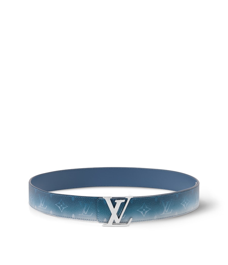 Louis Vuitton Monogram Cobalt LV Ceinture Leather Belt Blue 90 36 Silver Louis Vuitton Initiales Reversible Belt - Cobalt Blue main image 4