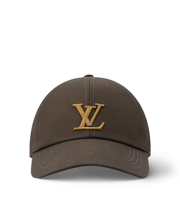 Louis Vuitton Casquette Essential Cap Brown LOUIS VUITTON BASEBALL CAP Silk Black Monogram Gold Hardware  main image 2