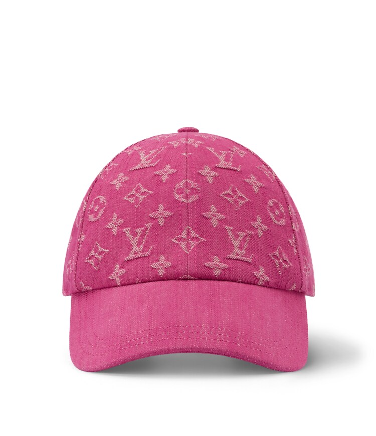 Louis Vuitton Hot Pink Rose Denim Monogram Baseball Cap size medium M5416M Denim Cap . - Accessories | LOUIS VUITTON main image 4