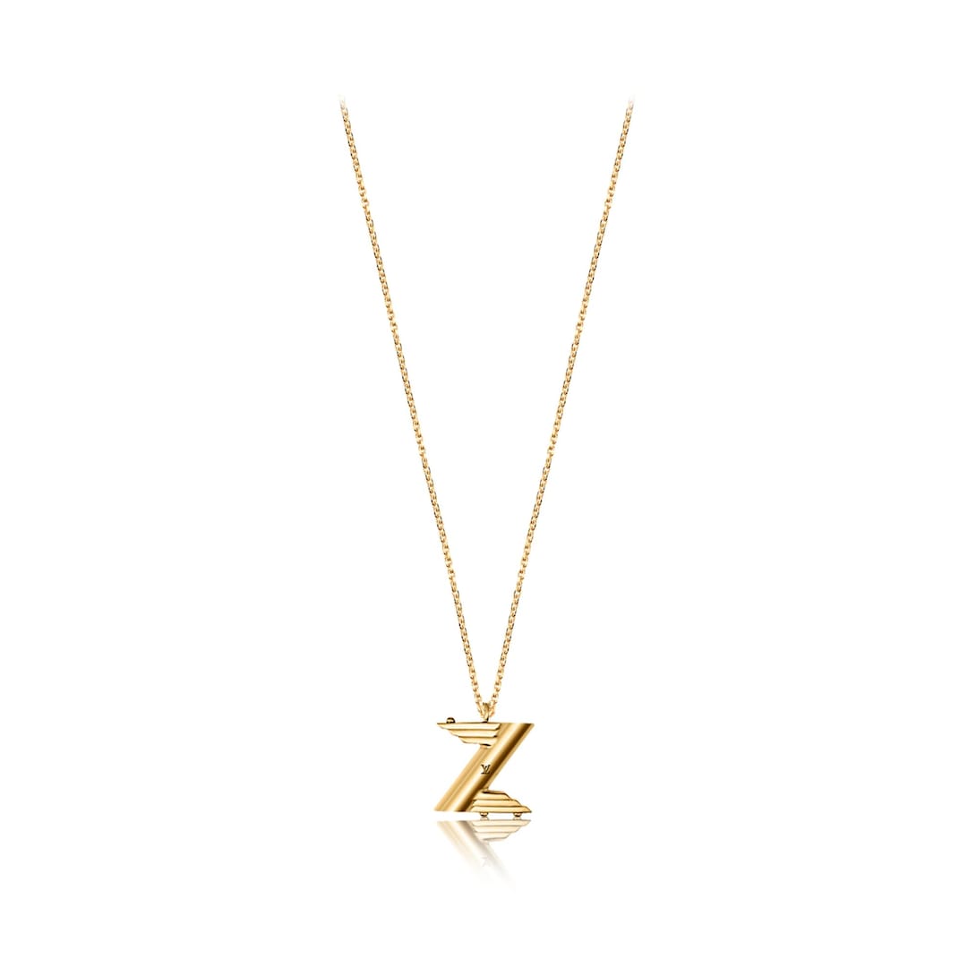 louis vuitton initial necklace