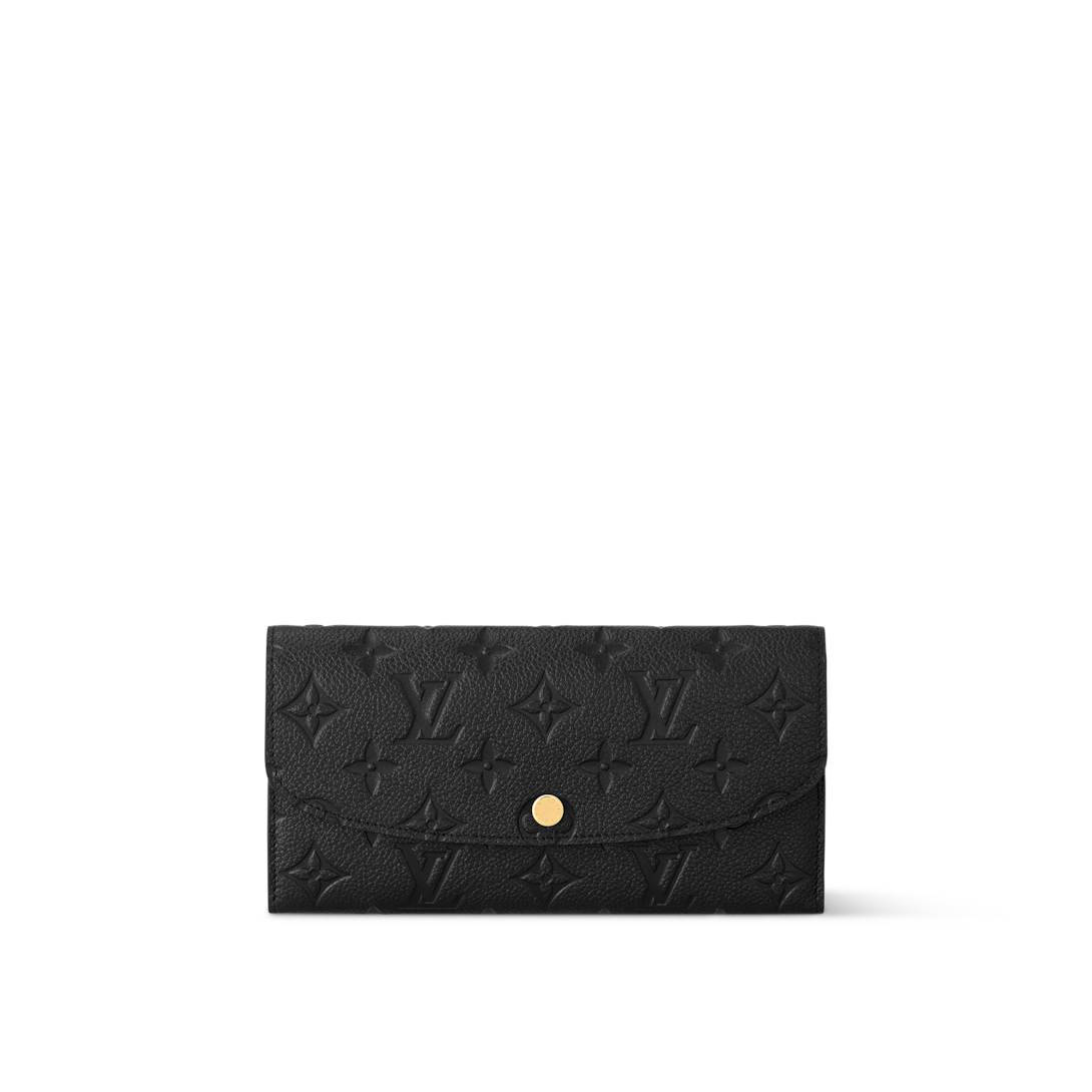 louis vuitton emilie wallet black