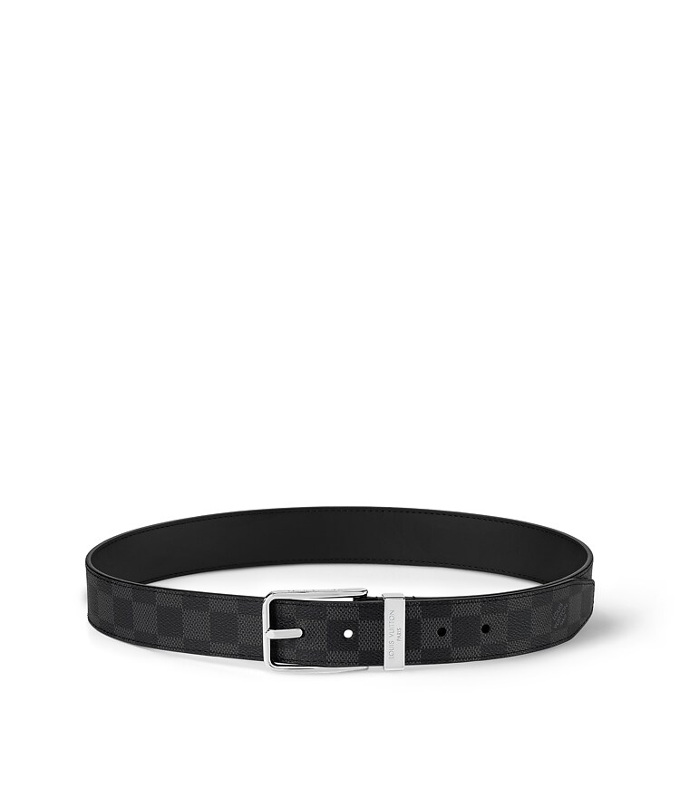 Pont Neuf 35mm Belt Damier Graphite Canvas - Men  display picture 3