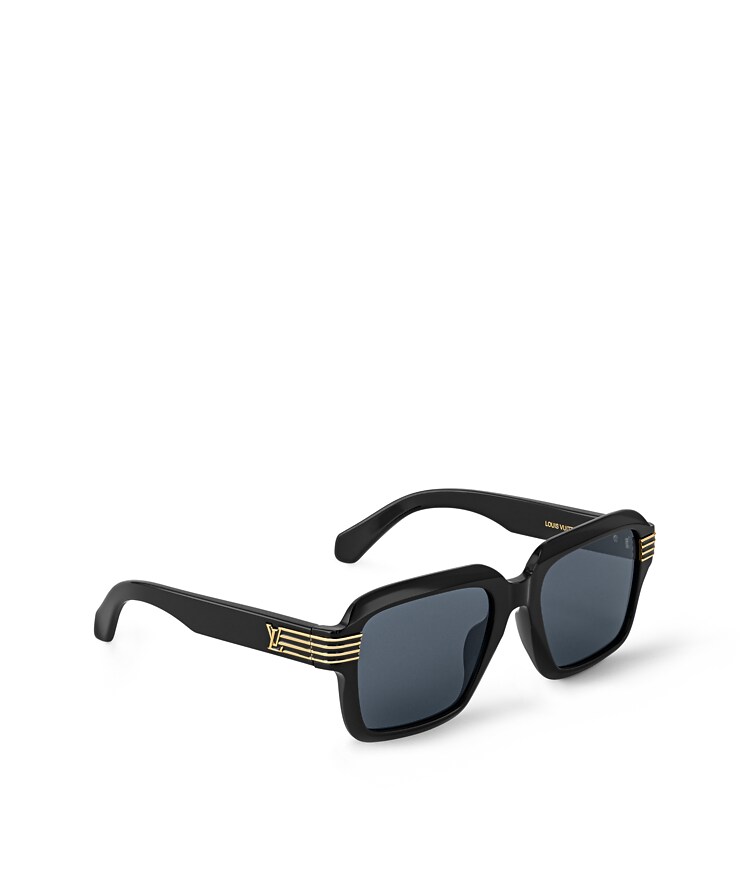 LV Slide Large Square Round Sunglasses S00 - Men  display picture 2
