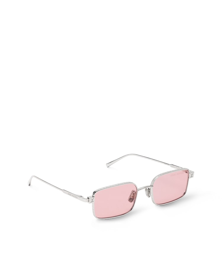 Louis Vuitton Clear Frame Sunglasses with Pink Gradient Lenses new Louis Vuitton Metal Monogram The LV Pilot Sunglasses Z1781U  main image 3