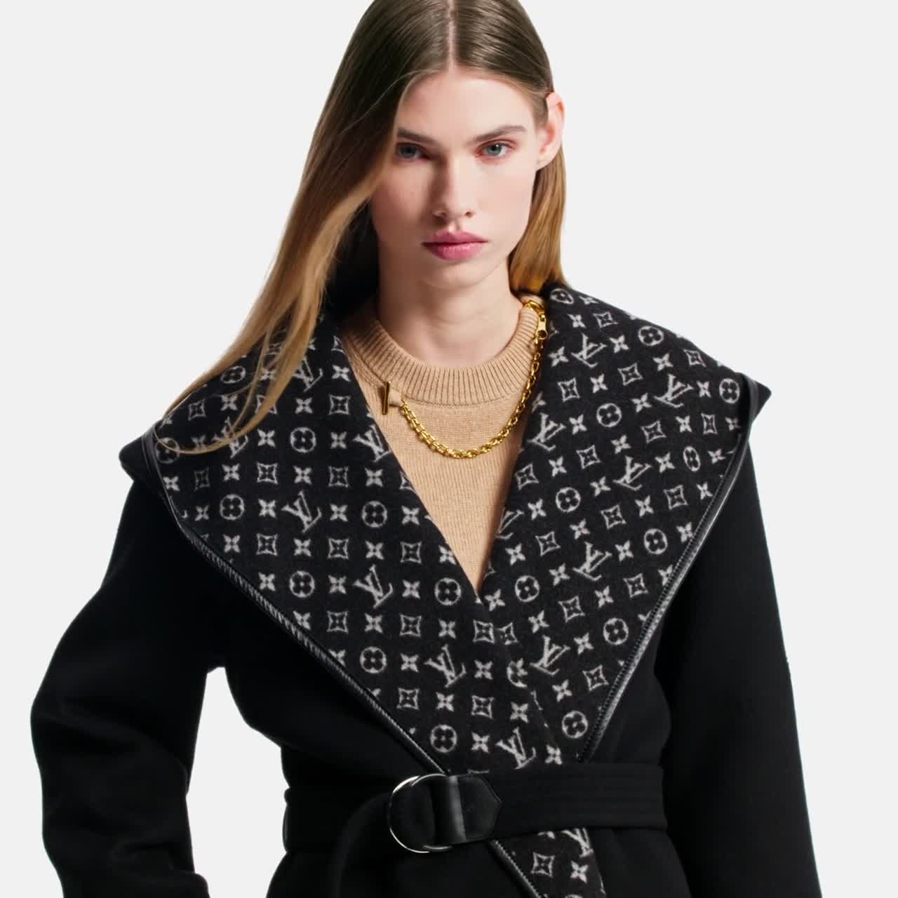 Hooded Wrap Coat - Women - Ready-to-Wear | LOUIS VUITTON ® Hooded Wrap Coat - Women - Ready-to-Wear | LOUIS VUITTON ®