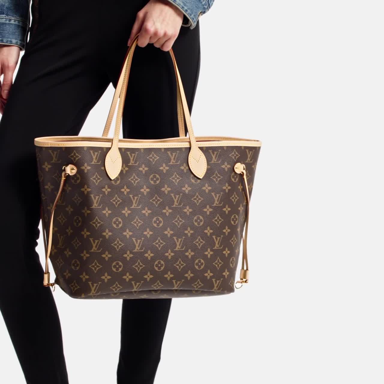 Neverfull MM Monogram Mid Size Cherry Red Tote | LOUIS VUITTON ®