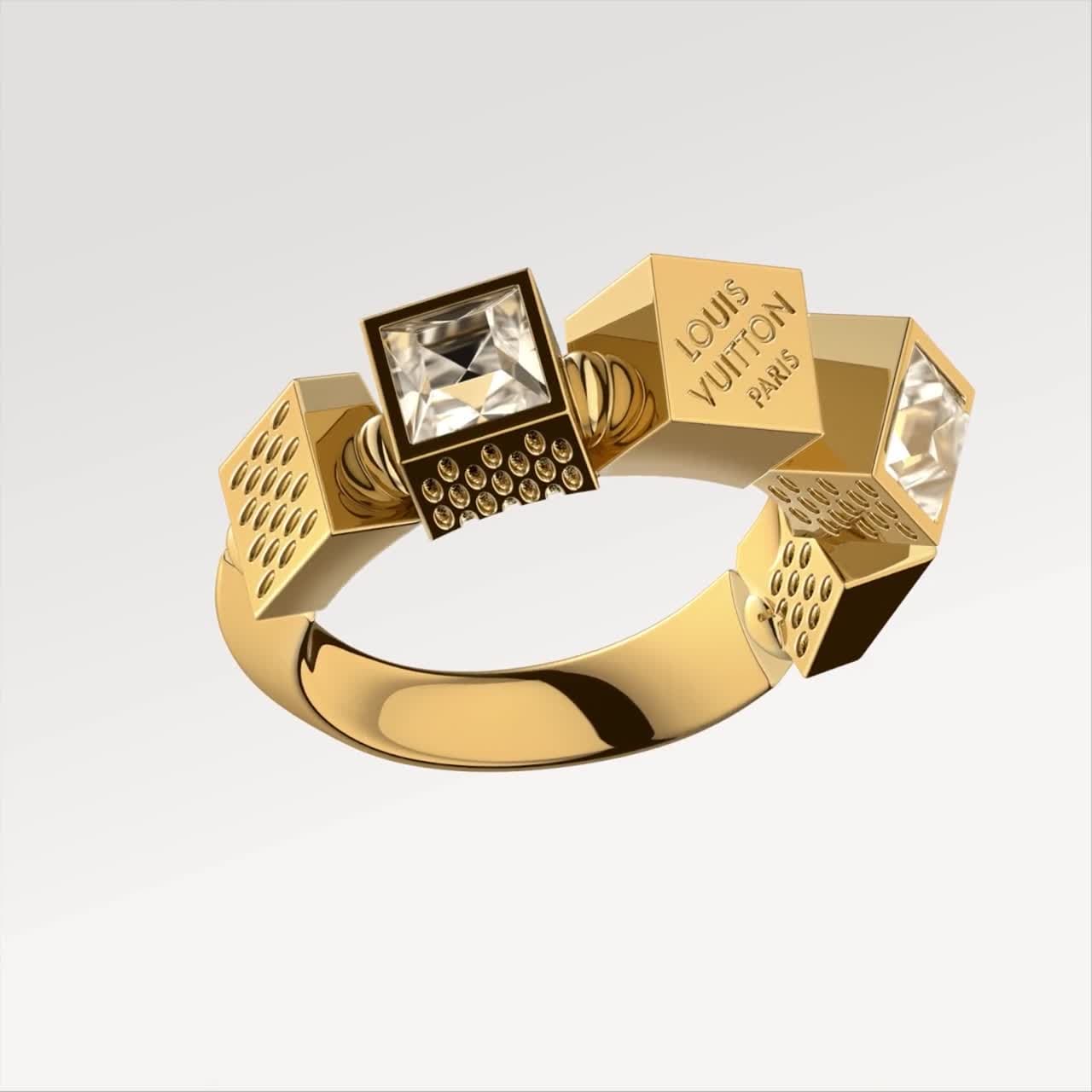 LV Cube Ring S00 - Women - Fashion Jewelry | LOUIS VUITTON ®