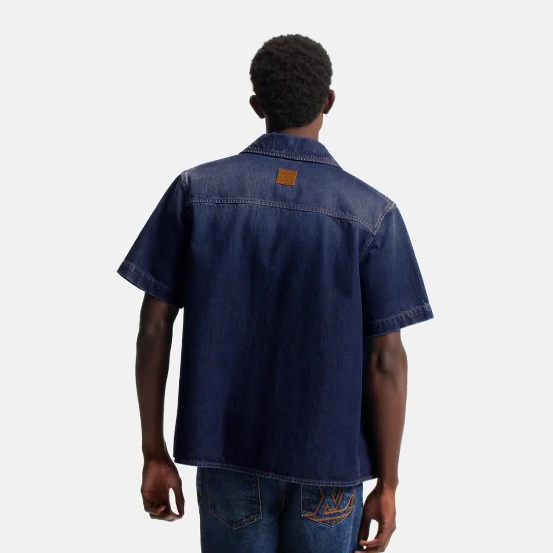 Short-Sleeved Denim Shirt - Men - Ready-to-Wear | LOUIS VUITTON ®
