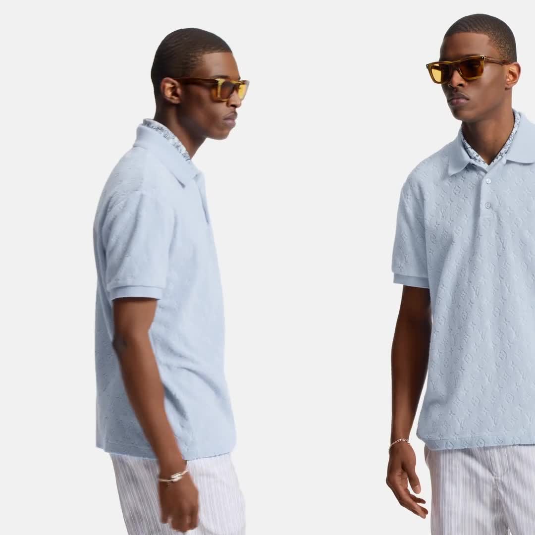 Monogram French Terry Polo Shirt - Men - Ready-to-Wear | LOUIS